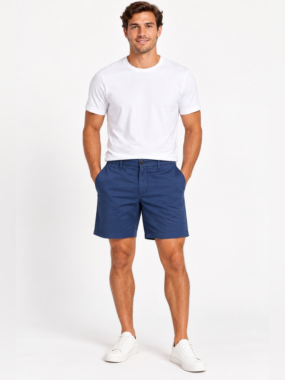 GOOD MAN Brand Men’s Chino Stretch Shorts | Indigo Blue | Size 34 NWT $148